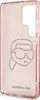 A pink phone case with a Karl Lagerfeld K head design made of rhinestones. Produktbild-Vorschau