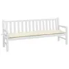 vidaXL Gartenbank-Auflage Creme 200x50x7 cm Oxford-Gewebe Produktbild-Vorschau 3