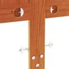 The Living Store Kopfteil Wachsbraun 135 cm Massivholz Produktbild-Vorschau 7