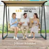 Outsunny Hollywoodschaukel, 3-Sitzer Gartenschaukel mit Produktbild-Vorschau 4