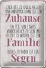 Blechschild Spruch 20x30cm Zuhause Familie beides ein Segen Produktbild-Vorschau 1