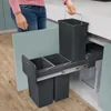 Hailo Einbau-Mülleimer EcoLine 3x10L Schwarz Produktbild-Vorschau 11