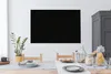 MuchoWow® - Leinwandbilder - Schwarz - Einfarbig, Wandbild, Produktbild-Vorschau 5