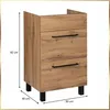 Stamar | Armoire de salle de bains, sous lavabo, chêne Voir les images du produit 7