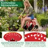 COSTWAY 360° draaibare tuinstoel met wielen, 10 cm in Productafbeelding-voorbeeld 6