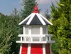 Garten-Leuchtturm - Höhe 1,10 m - rot/weiß - Produktbild-Vorschau 2