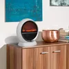 DEUBA® Camino Elettrico con Effetto Fiamma 1500W Ruotabile Anteprima dell’immagine prodotto 9