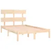 The Living Store Massivholzbett 140x190 cm Produktbild-Vorschau 3