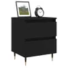vidaXL Stolik nocny czarny 40x35x50 cm materiał Podgląd zdjęcia produktu 3