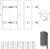 Ø 150 mm Ofenrohr Strahlungsschutz - 50 cm - gussgrau Produktbild-Vorschau 2