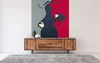 Tadessi Fototapete | Modern | 2.00 m x 2.80 m | Grau | Rot Produktbild-Vorschau 3