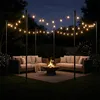Relaxdays Set van 6 lichtslingerstangen, 3 meter, voor tuin Productafbeelding-voorbeeld 2