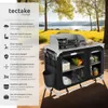 Cuisine de camping en aluminium 116 x 52 x 107 cm - noir Voir les images du produit 2