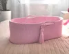 Boho Dětská postýlka Růžová se stříbrnou matrací Ručně Náhled obrázku produktu 8
