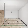 140x200cm Schwarze unregelmäßige FormDuschabtrennung 8mm Produktbild-Vorschau 3