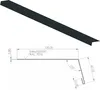 Rinneneinhangblech aus Aluminium | Anthrazit 200cm | Produktbild-Vorschau 1