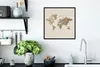 MuchoWow® MuchoWow® Gerahmtes Poster Weltkarte - Seil - Produktbild-Vorschau 3