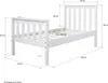 Homestyle4u Holzbett 70x140 Kinderbett mit Lattenrost Weiß Produktbild-Vorschau 7