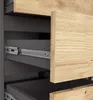 Akord Kommode 1 Tür 5 Schubladen Aus Eiche Handgefertigt Produktbild-Vorschau 4