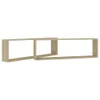 Two wooden cube shelves are shown against a white background. Produktbild-Vorschau