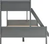 Homestyle4u Poschodová posteľ 90x200 a 140x200 podkrovná Náhľad obrázku produktu 13