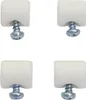 Four white cylindrical objects with screws inserted into them, arranged in a 2x2 grid. Produktbild-Vorschau