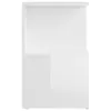 vidaXL Stolik nocny biały wysoki połysk 35x35x55 cm Podgląd zdjęcia produktu 4