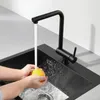 AICA Wasserhahn Faltbare 360° Drehbare Schwarz Produktbild-Vorschau 7