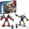 A LEGO Marvel Spider-Man and Green Goblin mech duel set, with the box and assembled mechs and minifigures shown. Produktbild-Vorschau