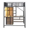 Lit superposé Flieks 140 x 200 cm avec armoire, lit enfant Voir les images du produit 7