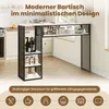 STILVORA Bartisch mit Stauraum, Stehtisch 140x40x105 cm mit Produktbild-Vorschau 5