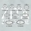 A diagram showing different sizes of round and oval tables with dimensions and seating capacities. Voir les images du produit