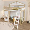 Sweiko Lit superposé, Lit de maison, avec escalier, avec Voir les images du produit 9