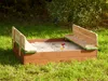 AXI Sandkasten Ella aus Holz mit Deckel | Sand Kasten mit Produktbild-Vorschau 3