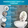 Sedile per WC Benkstein in MDF grigio chiaro stampato Anteprima dell’immagine prodotto 4