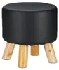 Relaxdays Hocker Kunstleder, gepolstert, 4 Holzbeine, Produktbild-Vorschau 10