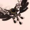 CHOKER Spitze Stickerei Schwarz HALSKETTE Gothic CH07 Produktbild-Vorschau 8