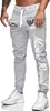 Herren Jogginghose | Freizeithose | Marine 512  Grau/Weiß Produktbild-Vorschau 1