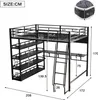 MODFU Lit Mezzanine Double 140x200 cm - Avec Nombreux Voir les images du produit 4