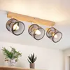 ZMH Spot de plafond 3 flammes bois E14 lampe de cuisine LED Voir les images du produit 1