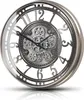 Wanduhr mit echtem Bewegungsgetriebe Zahnrädern römische Produktbild-Vorschau 1