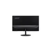 The back of a black computer monitor on a white background. Produktbild-Vorschau