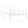 vidaXL Bettgestell Weiß Metall 160×200 cm -  Betten & Produktbild-Vorschau 11
