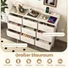 Commode COSTWAY, meuble de rangement avec éclairage LED, Voir les images du produit 4