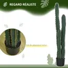 Outsunny Cactus artificiel grand réalisme plante Voir les images du produit 4