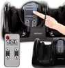 A collage of images showing a foot massager and its remote control, with a close-up of the control panel. Náhľad obrázku produktu