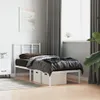vidaXL Postel s čelem kovová bílá 80x200 cm Náhled obrázku produktu 2