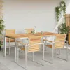 vidaXL Table de salle à manger 180 x 90 x 75 cm en teck Voir les images du produit 4