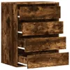 vidaXL Komoda z dymového duba 60x41x76 cm materiál na báze Náhľad obrázku produktu 5
