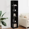 vidaXL Eckregal Schwarz 33x33x164,5 cm Holzwerkstoff Produktbild-Vorschau 12